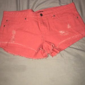 Orange forever 21 shorts